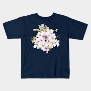 Sweet As Can Be Apple Tree Blossoms Watercolor Illustration without Lettering Kids T-Shirt